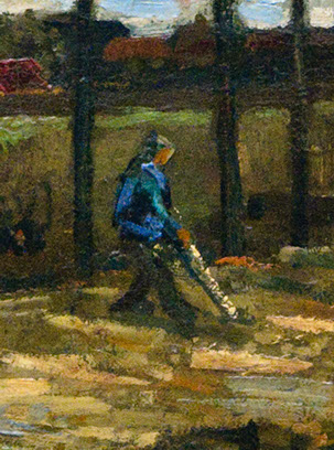 Poplar Avenue At Nuenen (detail), Nov. 1885, oil on canvas, 78 x 98 cm, F 45, JH 959